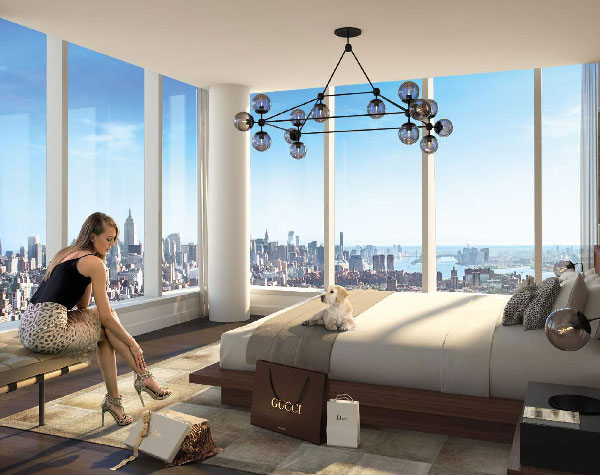 The new Lower East Side? Gucci, stilettos, youth, looks, killer apartment views and the de rigueur cute puppy.