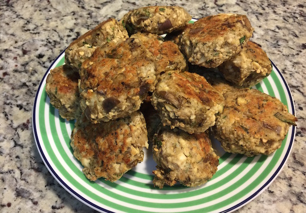 Let’s Get This Party Started: Healthy Holiday Appetizers 3 Just stick a fancy toothpick on top, then serve eggplant and tofu meatballs with hot marinara. | CARLYE WAXMAN-HUSSERL