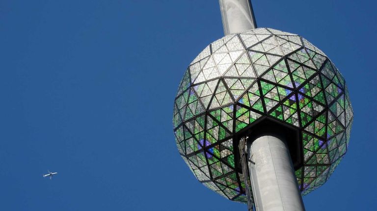 Times Square New Year's Eve celebrations through the years 14 The New Year's Eve ball relighting on Jan. 3, 2013 in Times Square.