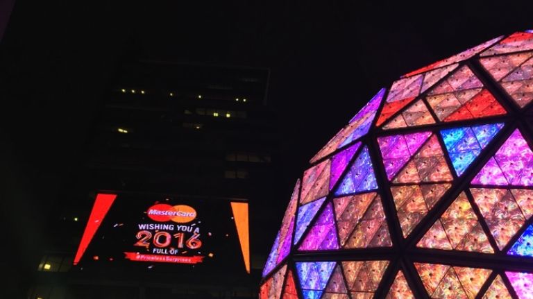 Times Square New Year's Eve celebrations through the years 17 The lights of the New Year's Eve Times Square ball are tested on Wednesday, Dec. 30, 2015.