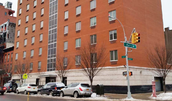 Out of the zone! Boards blast Blaz building plans 1 The city’s presentation on “Zoning for Quality and Affordability” says this relatively new building in Brooklyn, at Fourth Ave. and Baltic St. — which it calls an example of “flat, dull buildings in medium- and high-density contextual districts” — is an example of why zoning needs to change.