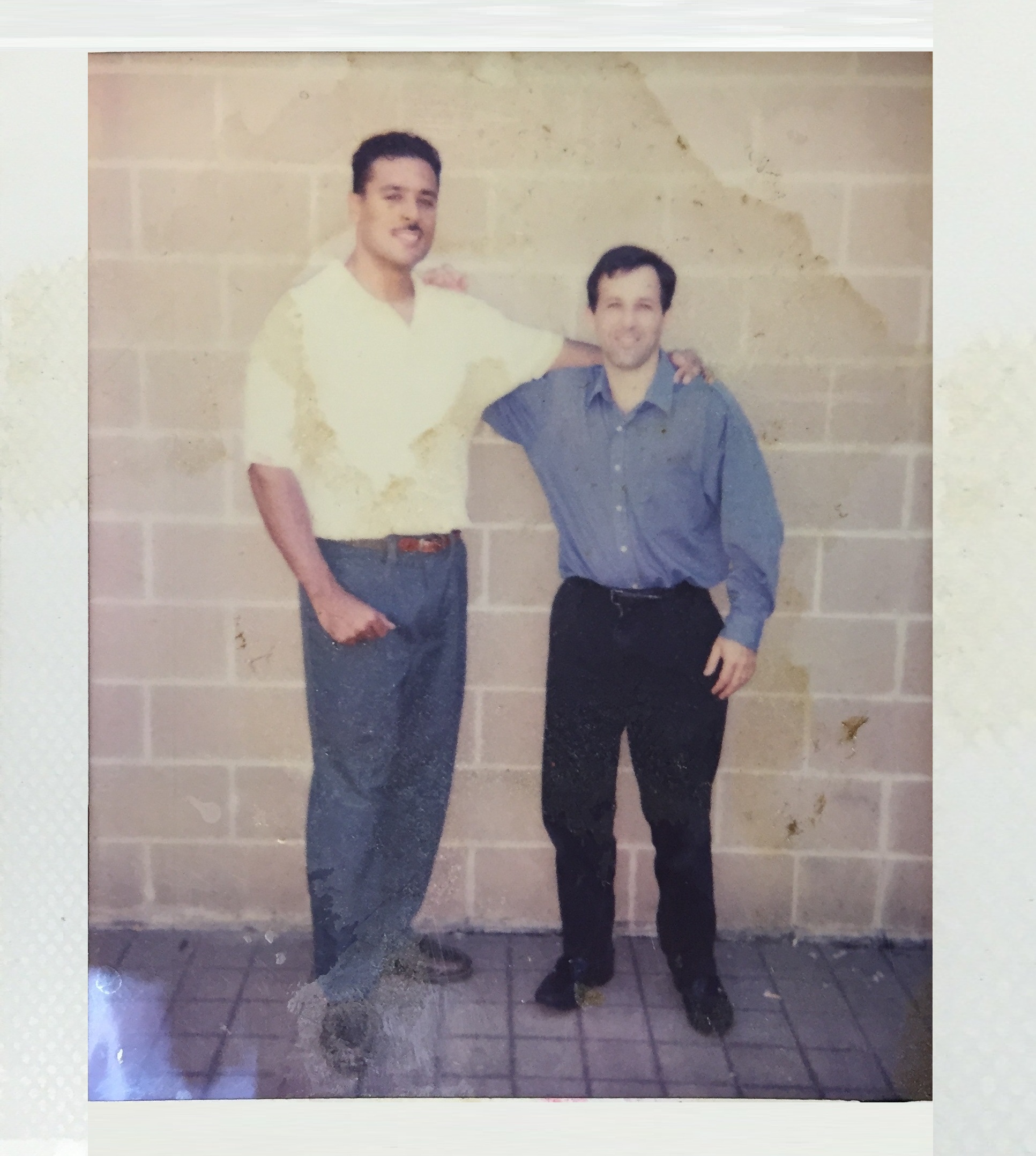 Fernando Bermudez, left, with former Villager reporter Claude Solnik.