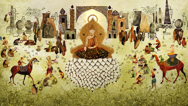 Buhmann on Art: ‘Global/Local’ 1 Shiva Ahmadi: “Lotus” / 2014. Single channel animation
(8:44 min.; Edition 1 of 5). Courtesy Asia Society, NY / Gift of Anne and Joel Ehrekranz.