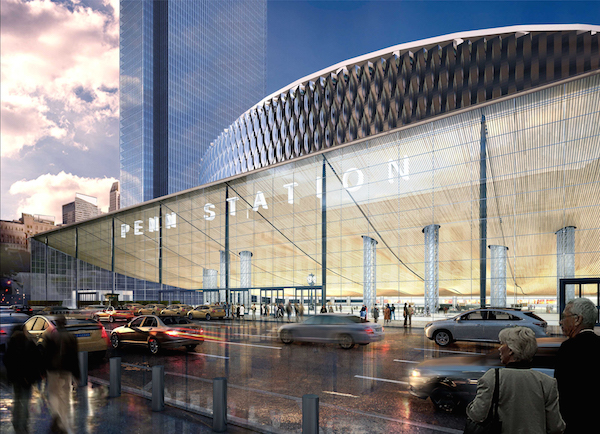 In an Empire Station State of Mind 3 A rendering imagines how the Eighth Ave. side of Penn Station could look. Courtesy Office of the Governor.