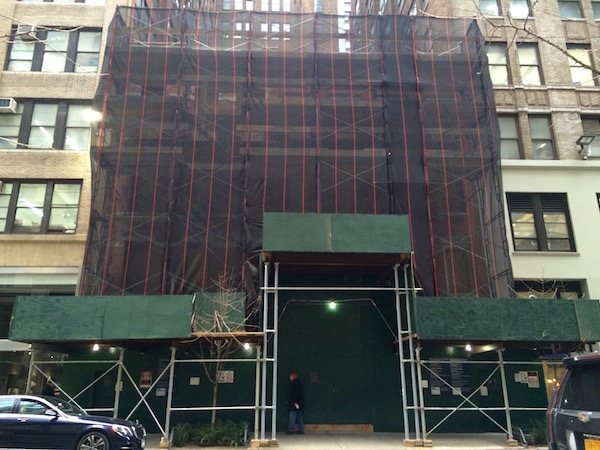 Protected Buildings Fraudulently Marked For Destruction 2 A current view of the facade of the building, where demolition work was being prepped for, prior to CB4 and DOB intervention. Photo by Lindsay Bu.