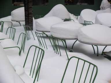 snow furniture