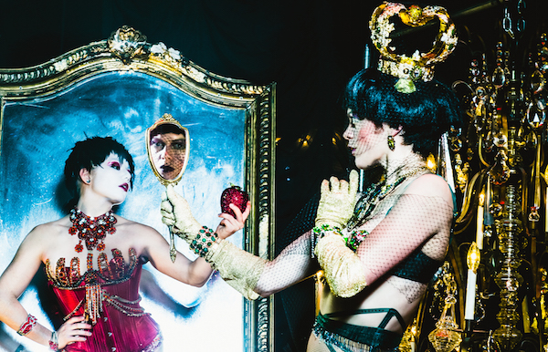 A polished ‘Snow White’ with no bad apples 2 L to R: Hilly Bodin as Snow White and Laura Careless as the Evil Queen. Photo by Steven Trumon Gray.