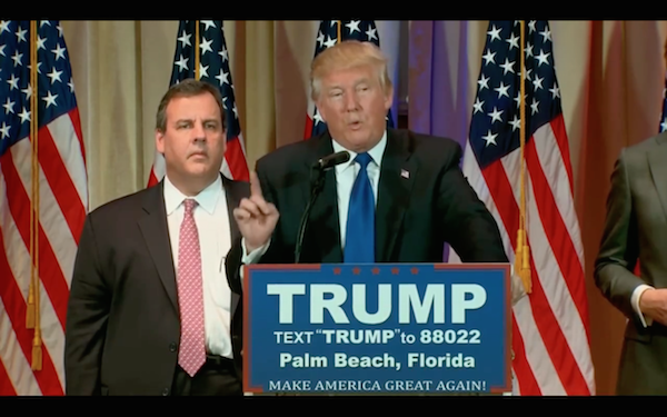 America suffers splitting Super Tuesday headache 2 “I just bought this man. I could stick this finger in any opening on Chris’ body, and you know what he'd say to me? Thank you, Mr. Trump.” Photo source: facebook.com/donaldtrump.