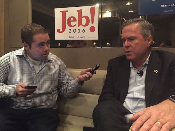 America suffers splitting Super Tuesday headache 3 “I'm not in the race anymore. I don't have to do your stupid podcast. Leave me the hell alone.” Photo source: facebook.com/jebbush.