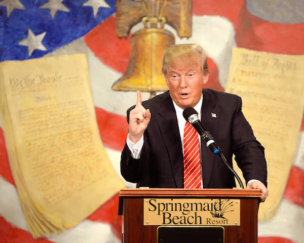 America suffers splitting Super Tuesday headache 5 “The Liberty Bell is a piece of crap, and I'll tell you why: It's broken. I prefer bells that ring.” Photo source: donaldjtrump.com.