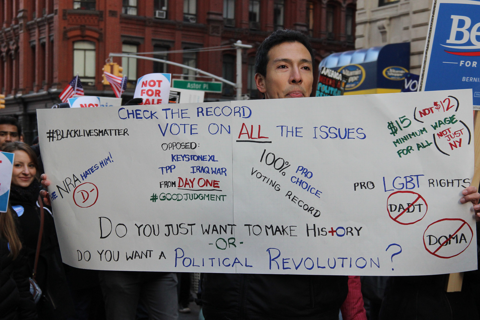 Berning for Sanders, supporters hit the streets 8 bernie, tm 4