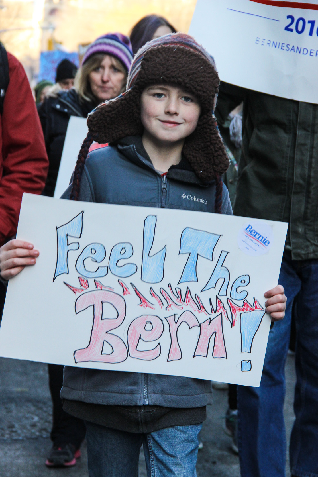 Berning for Sanders, supporters hit the streets 7 bernie, tm 5