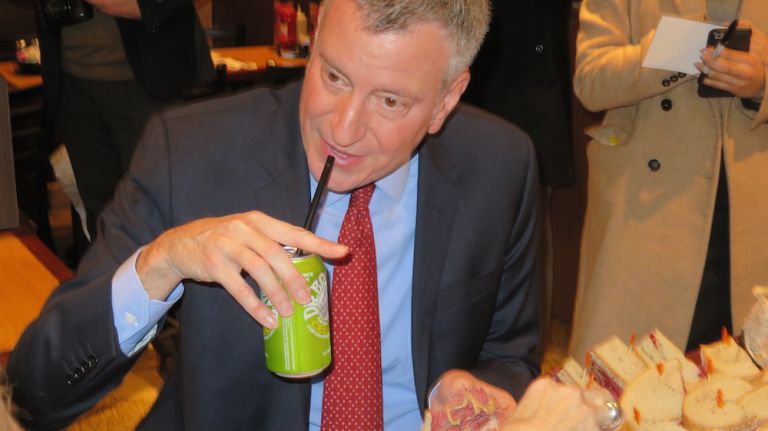 Carnegie Deli reopens: 'Finest pastrami sandwich in New York,' de Blasio says 13 The reopening of the Carnegie Deli on Wednesday, Feb. 17, 2016, is also an excuse to drink soda. But not just any soda -- Dr. Brown's Cel-ray, which Mayor de Blasio was quick to say he loved.
