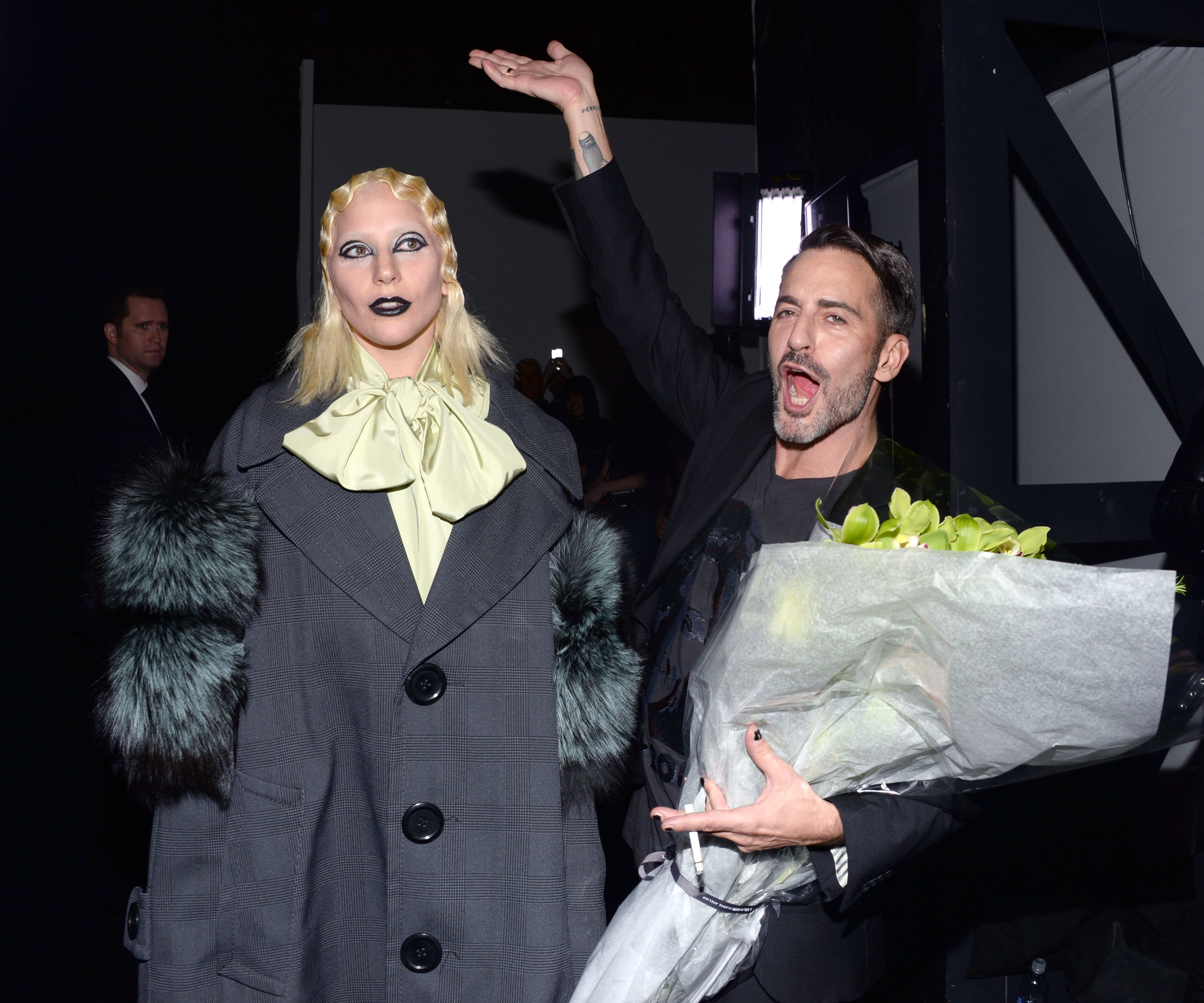 Lady Gaga and Marc Jacobs at Jacobs's fall / winter fashion show at the Park Avenue Armory on Feb. 18. Photos ©PMC