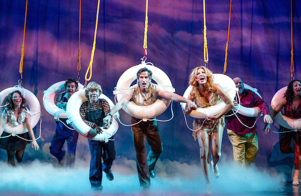 Don’t Rock the Boat, Baby 1 Catherine Ricafort, Roger Bart, Baylee Littrell, Seth Rudetsky, Rachel York, Kevin Chamberlin, and Olivia Phillip in Rudetsky and Jack Plotnick’s “Disaster!” | JEREMY DANIEL PHOTOGRAPHY