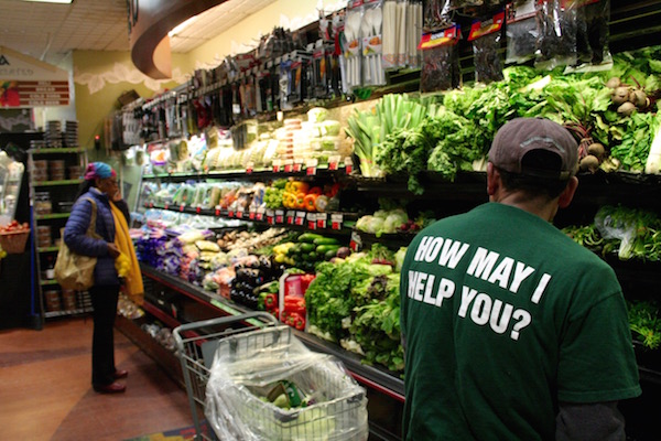 Loyal Customers Rally, as Supermarket Faces Lethal Lease 2 Many regular customers lamented that the Associated was the only source of fresh produce in the area, and would likely be replaced by a generic chain store once it had moved out. “You can’t get fresh fruit and vegetables at CVS,” echoed State Senator Brad Hoylman. Photo by Yannic Rack.