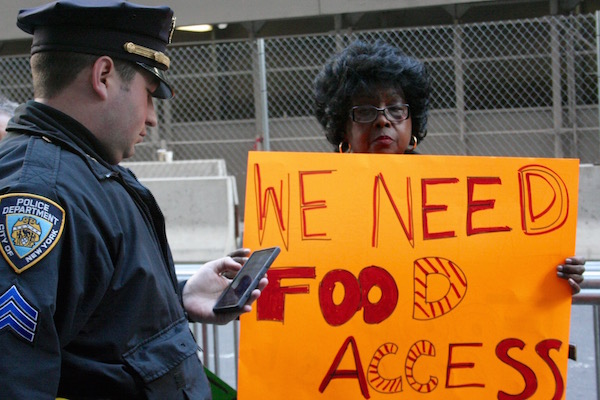 Locals Rally to Extend Supermarket’s Shelf Life 7 Protesters came from near and far to support the supermarket. “I’m here because this is a citywide problem. They’re closing down mom-and-pop stores throughout the city, and this is a fight that we all need to fight together,” said Upper East Side resident and Community Board 8 member Loraine Brown. Photo by Yannic Rack.