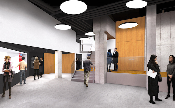 MCC Theater Heading to a Home in Hell’s Kitchen 4 A rendering of what the interior will look like at the company’s first permanent home in its 30-year history. Rendering by Andrew Berman Architect.