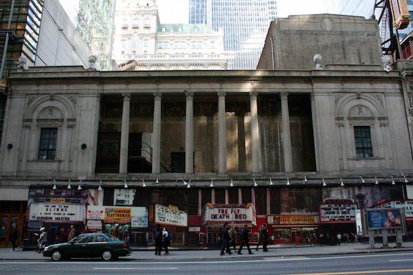 Hell’s Kitchen Powerhouse Pushed Toward Preservation 2 The Times Square Theatre on W. 42nd St. has stood empty for over a decade. The historic building failed to make the cut for landmarks designation last week. Photo by Yannic Rack.