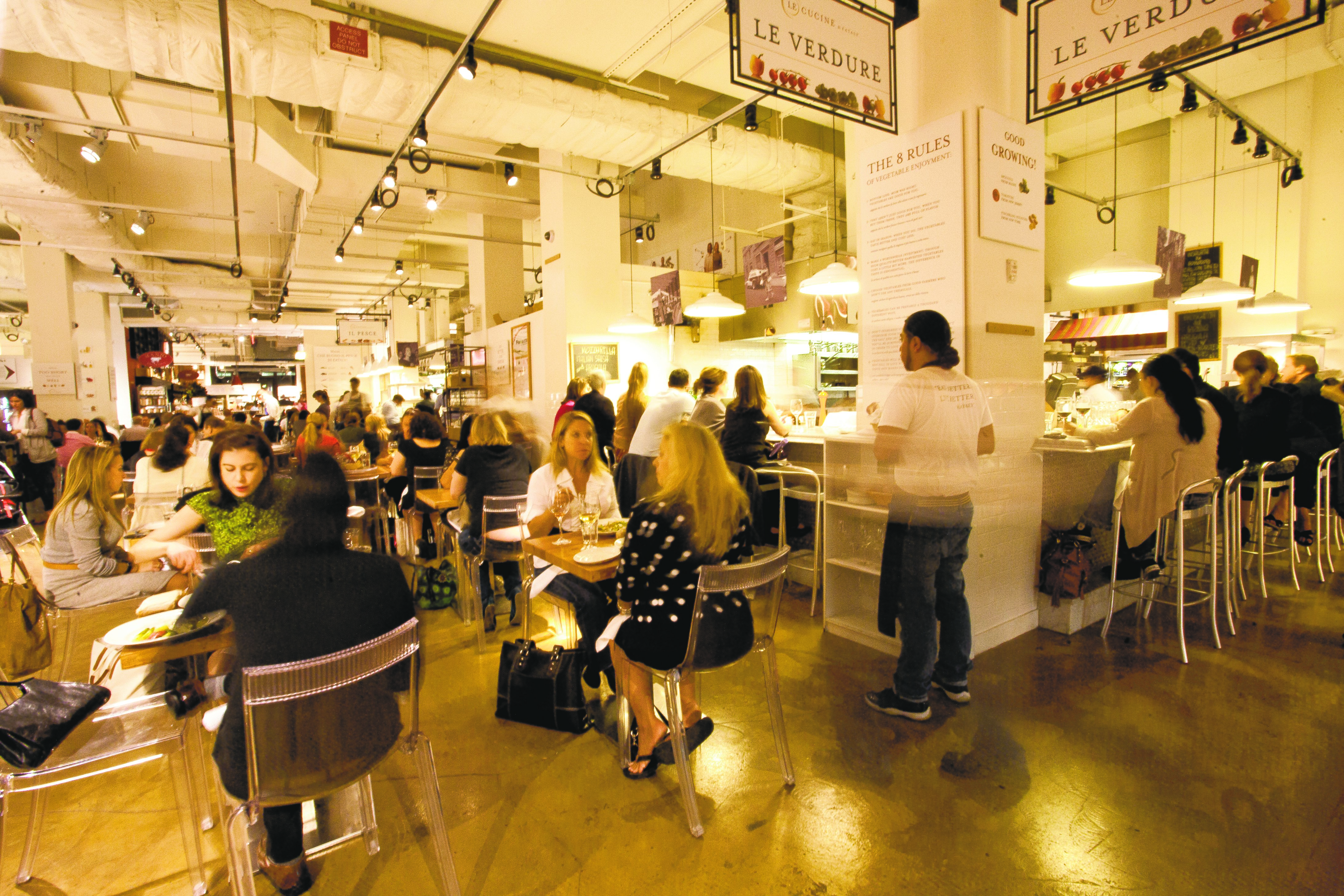 Downtown dining: Elite eateries turning Lower Manhattan into a foodie paradise 1 Photo by Virginia Rollison<br /> Eataly, an Italian-themed food hall that includes both market-style stalls and restaurants, is planned to open at 4 World Trade Center amidst a massive restaurant boom in Lower Manhattan.