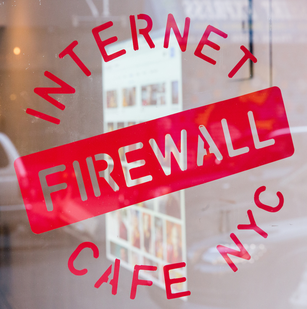 The pop-up Firewall Internet Cafe ran from Feb. 9 to March 6 at Chinatown Soup gallery, at 16 Orchard St., with roundtable discussions at Orbital, 155 Rivington St.  Photos by Isaac James