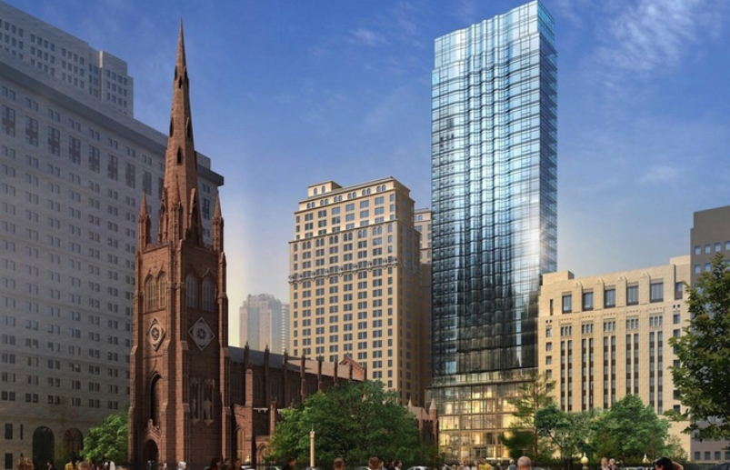 Trinity scraps condo plan, locals applaud 1 Image courtesy of Trinity Church Trinity Church has abandoned its earlier plan for a tall residential tower, depicted in this rendering.