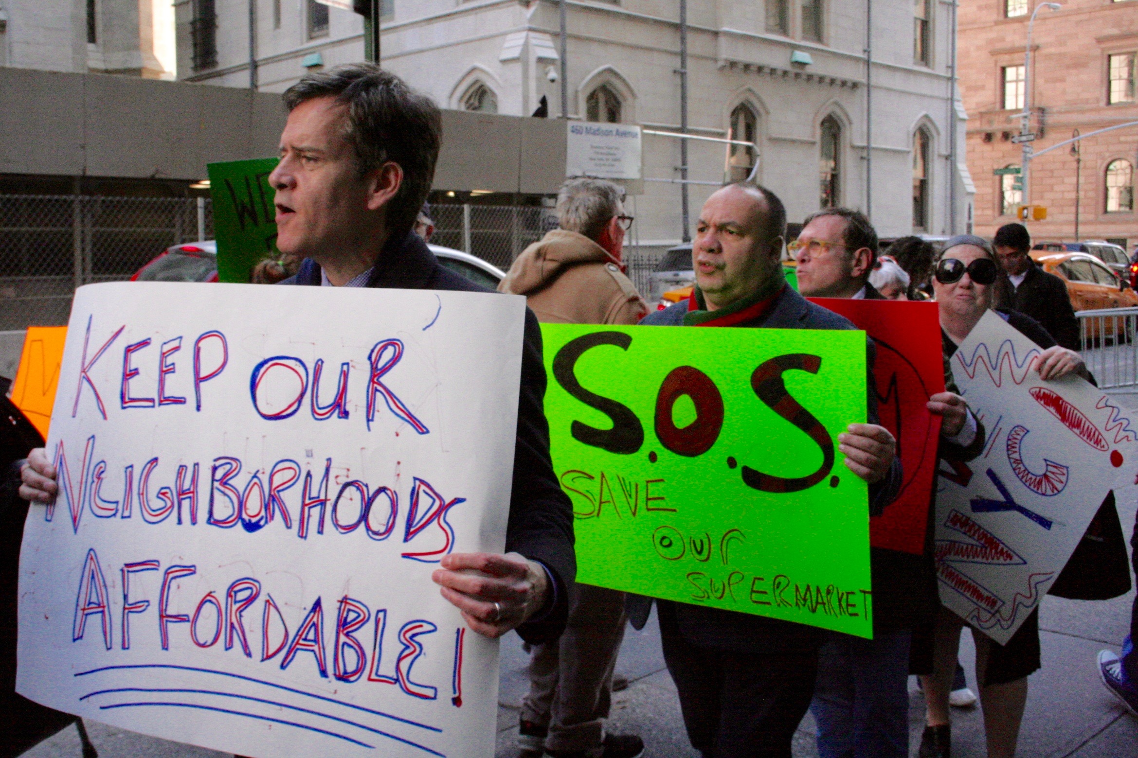 ‘Save Our Supermarket!' 14th grocery faithful take protest to landlord 1 pan am, hoylman and acevedo
