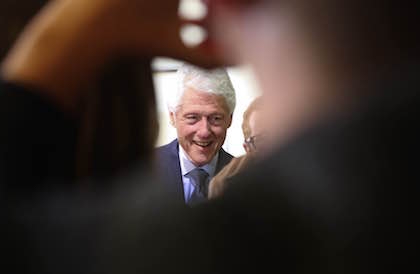 "Grace” Stumps for Hillary 3 Former President Bill Clinton stumped for his wife at John Jay College on the West Side on April 10. | WILLIAM ALATRISTE