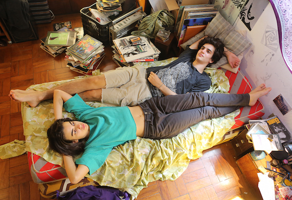 ‘Califórnia’ dreaming boosts Brazilian bildungsroman 1 Every frame of “Califórnia” bursts with lovingly assembled ’80s accouterments. Pictured: Clara Gallo as Estela and Caio Horowicz as JM. Photo by Aline Arruda.