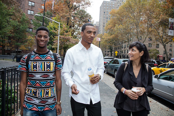 ‘Class Divide’ Documentary Gets to the Heart of Today’s Chelsea 2 Juwan (left) and Brandon with “Class Divide” producer Daphne Pinkerson. Photo by Tom LeGoff, courtesy HBO.