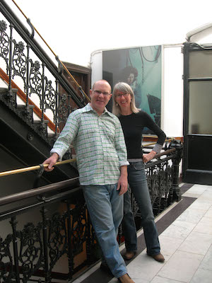 These are the days of chintz and change 3 Ed Hamilton and his wife, Debbie Martin, in 2007, when artwork collected by longtime manager Stanley Bard (sometimes in lieu of rent) filled the hallways of the Chelsea Hotel. Photo by Linda Troeller.