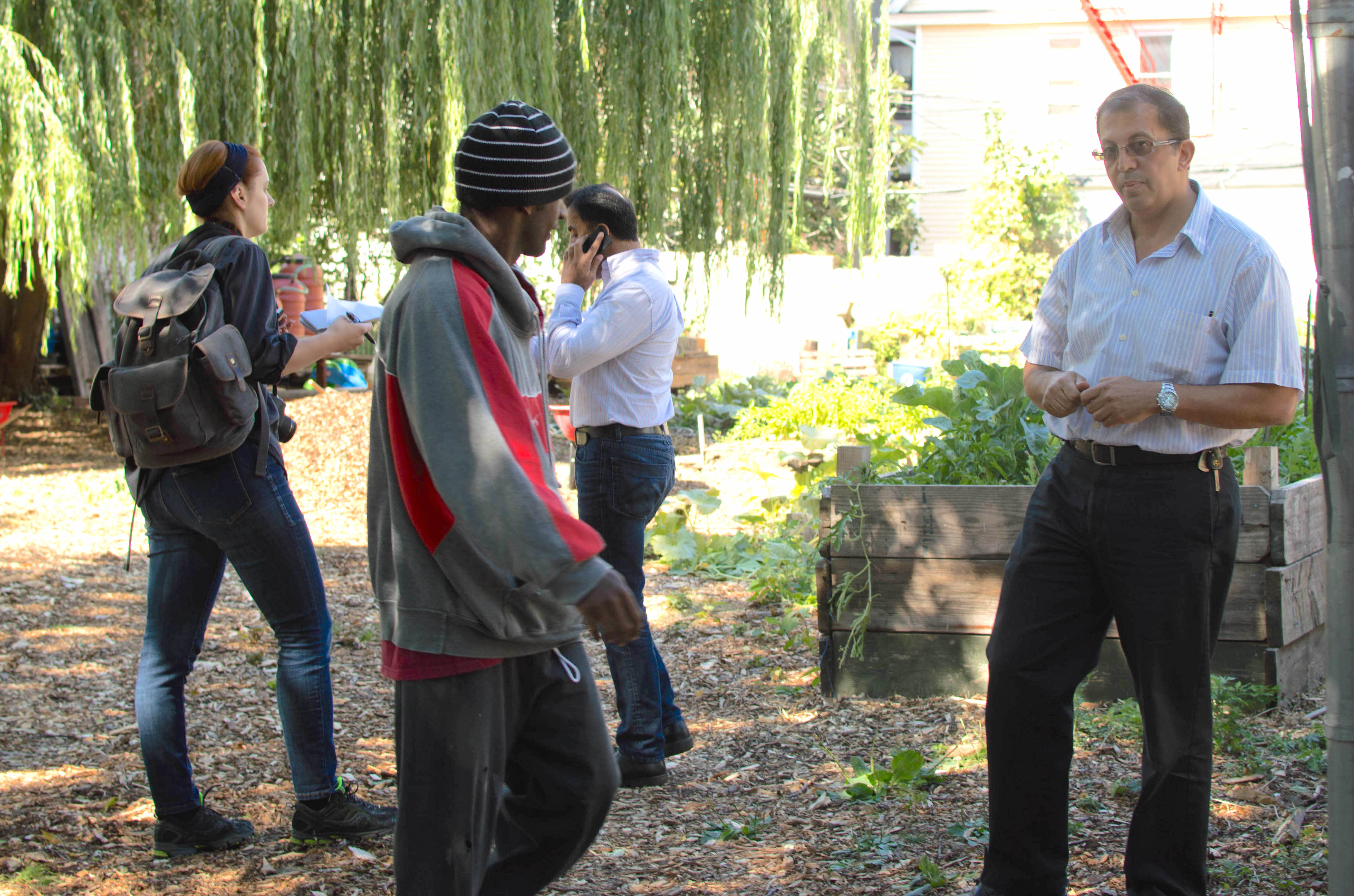 Brooklyn land grab threatens community gardens 1 bill, Neighbors Confront Makhanis