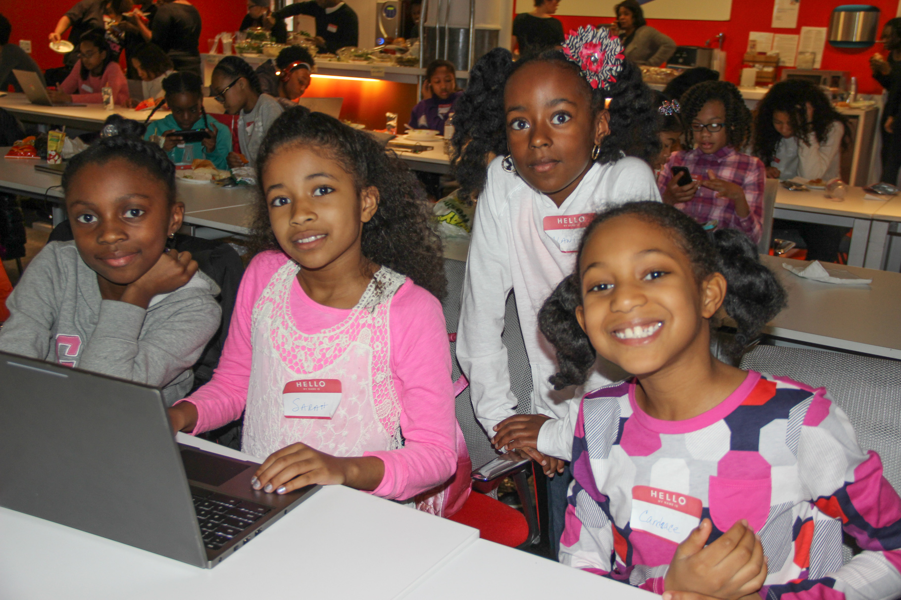 These 8- and 9-year-olds traveled from the Bronx, Queens and Tarrytown to attend the full-day workshop.  Photo by Tequila Minsky