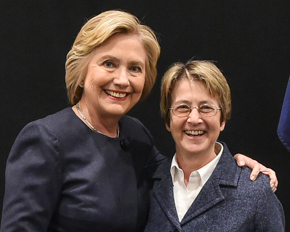 Hillary Clinton and Deborah Glick.