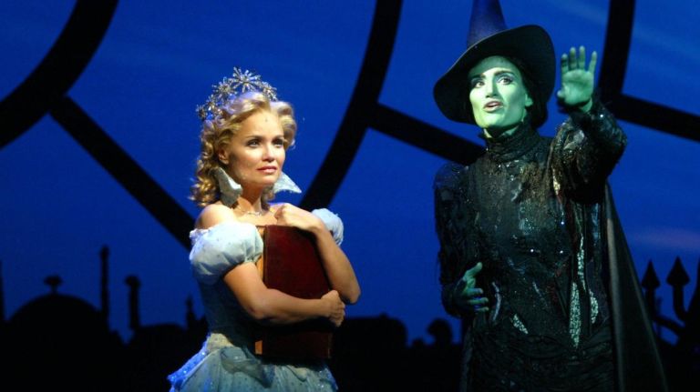 Kristin Chenoweth, left, and Idina Menzel star in 