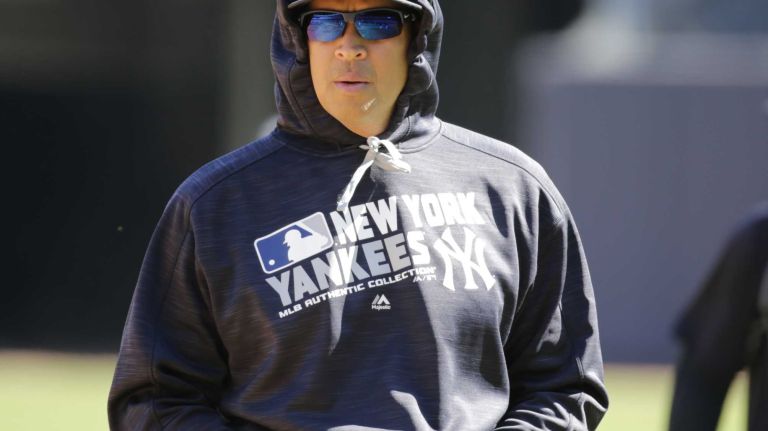 Opening Day: Yankees vs. Astros 62 New York Yankees designated hitter Alex Rodriguez does some running during team warmups on Opening Day against the Houston Astros Tuesday, April 5, 2016 at Yankee Stadium.