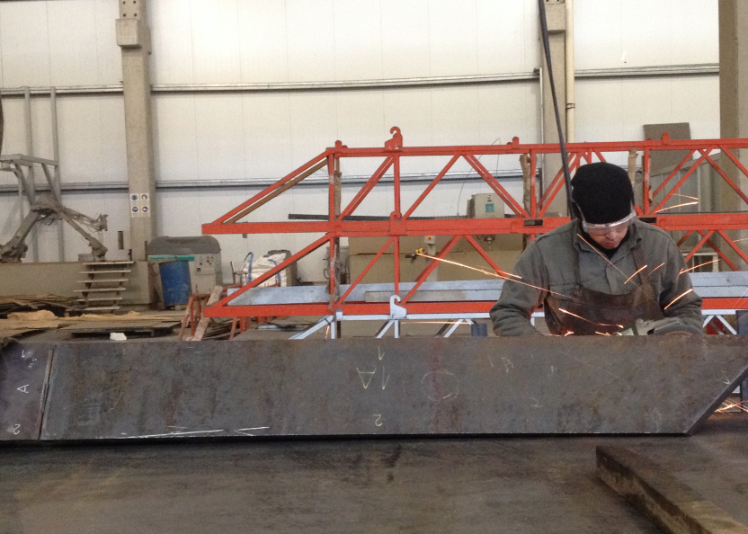 The AIDS Memorial’s steel canopy structure is currently being created in Argentina.