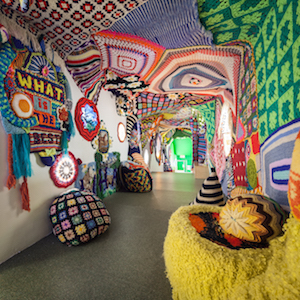A tactile thread runs through it 2 Jeila Gueramian: “What is” (installation view). Photo by Will Ellis, courtesy Children’s Museum of the Arts.