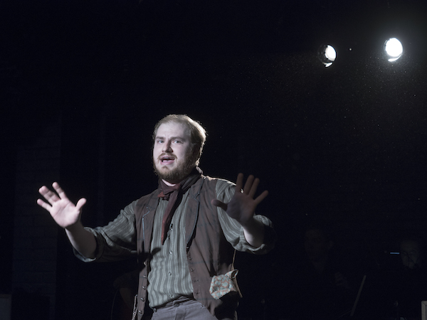 Love and hope flicker at the dawn of motion pictures 4 Justin McEllroy as stage manager Frank. Photo by Pavel Antonov.