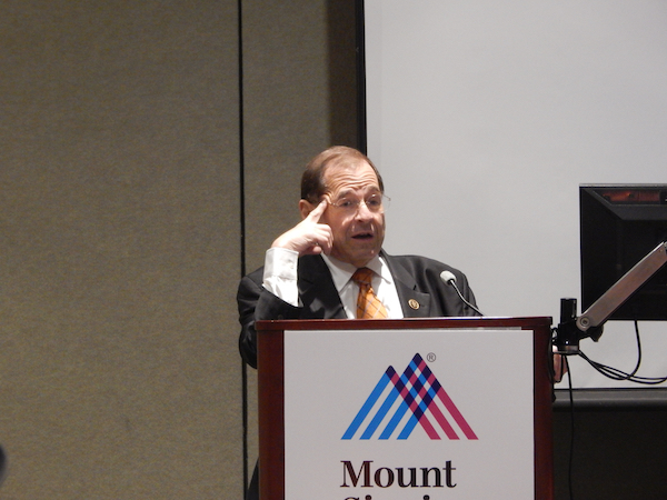 CB4 Fumes at Port Authority Bus Terminal Project 4 Congressmember Jerrold Nadler had firm words against the Port Authority’s possible use of eminent domain. Photo by Sean Egan.