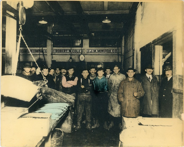 “Fulton Fish Market” (1933, Photographic print, 8 x 10 in.). Photo courtesy South Street Seaport Museum. 