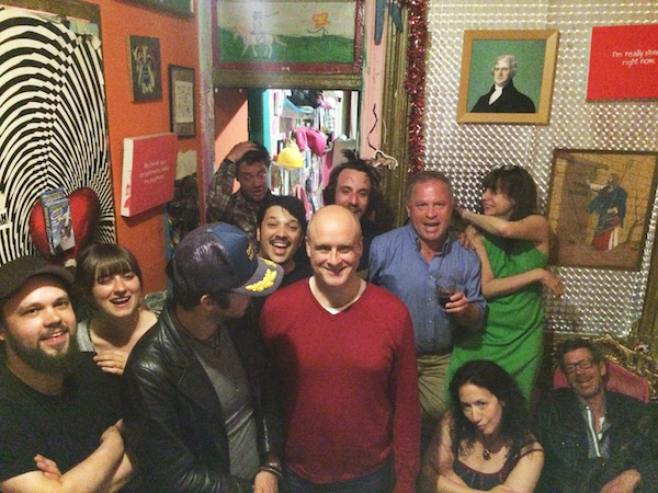 Rev. Jen and friends lifted their spirits at a Troll Museum party, which included live music straight from the kitchen bathtub. Photo by John Foster.