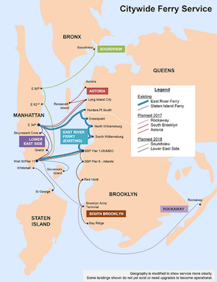 Environmental Impact Study Warns of Ferry Service’s Air Pollution 1 New East River ferry service, slated to open up in 2017 and 2018, will add to NO2 emissions at and near the docking terminals. | NYC EDC