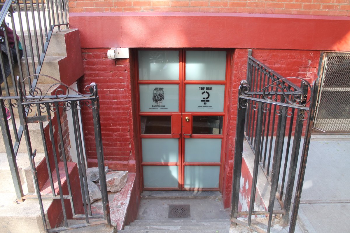 The entrance to The Hub on Sullivan St. According to the Department of Buildings, the space has no secondary egress, making it “hazardous” for large parties.