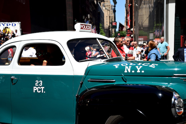 A vintage 23rd precinct NYPD car.