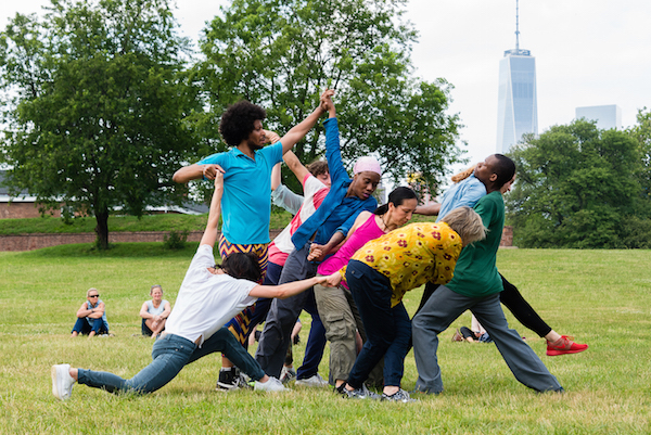Choreographer Emmanuelle Huynh’s “Cribles/Wild Governors,” from 2015. Among this year’s outdoor performances: Eiko Otake’s “A Body on Governors Island,” on June 19. Photo by Darial Sneed.