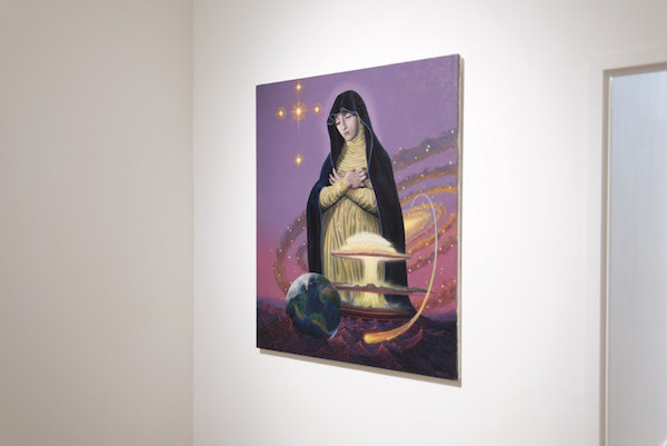 An outsider's remote view of all things 3 An installation view of Ingo Swann’s “Madre Doloroso” (1986, 50 x 42 inches). Image courtesy La MaMa La Galleria.