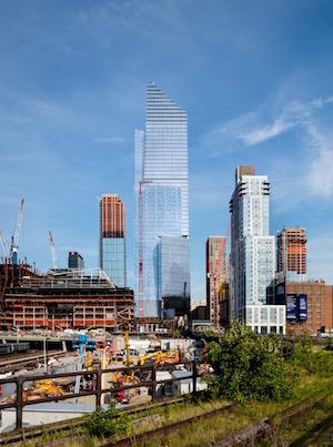 First Tenant Fills Hudson Yards Tower 3 10 Hudson Yards seen across from the West Side rail yards and the High Line. Photo by Steve Freihon for Related-Oxford.