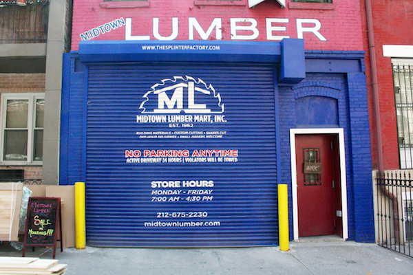 Midtown Lumber Mart has been serving Chelsea’s cut-to-spec needs since opening on W. 25th St. in 1962. Photo by Yannic Rack.