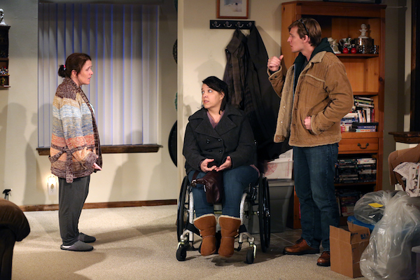 The Big Chill 1 Mary Theresa Archbold, Jamie Petrone, and John McGinty in Samuel D. Hunter’s “The Healing,” at Clurman Theatre at Theatre Row through July 16. | CAROL ROSEGG